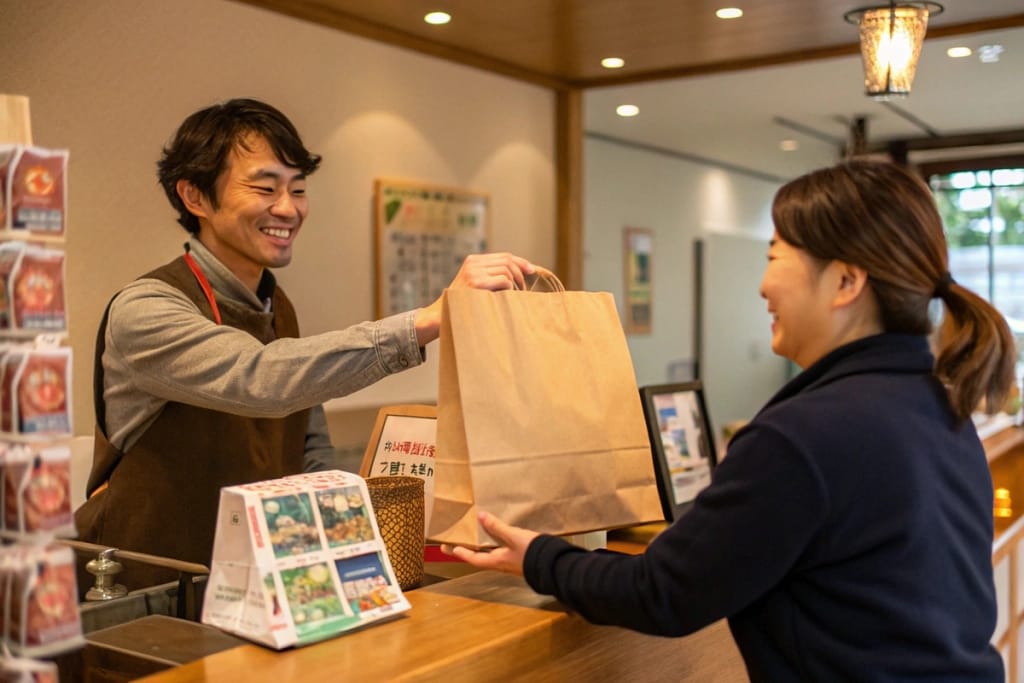 A concluding scene at tokyo japanese food store pittsburgh, reflecting the friendly service and cultural warmth that define this local gem.