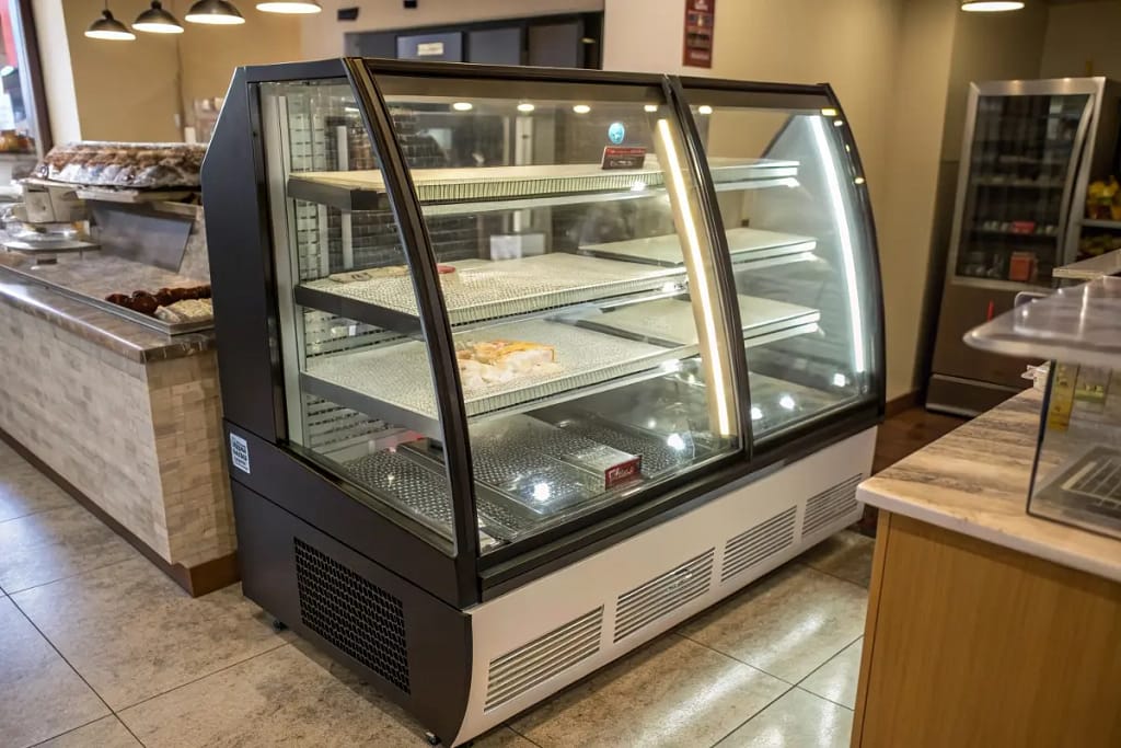  A behind-the-scenes look at how a cake display freezer’s shelves, lighting, and cooling components keep pastries cold and visually enticing.