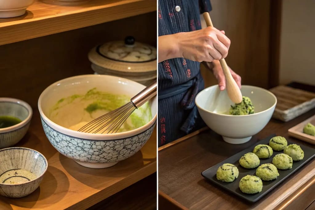  A demonstration of how a ceramic matcha bowl weaves through daily rituals—from tea ceremony to baking experiments to decor.