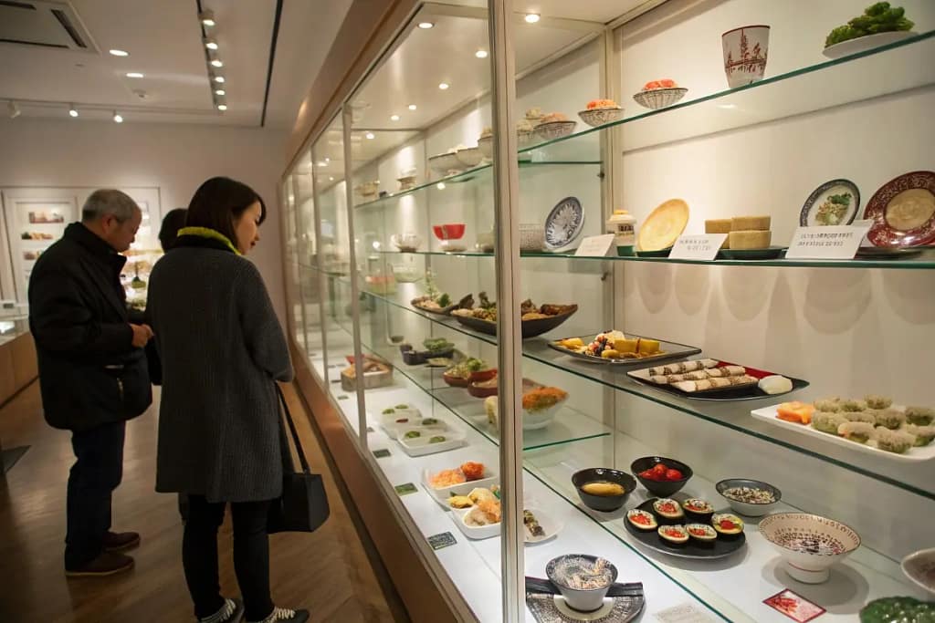  A final snapshot of the broad array of Japanese fake food sanpuru on display, encapsulating artistry and cultural heritage.