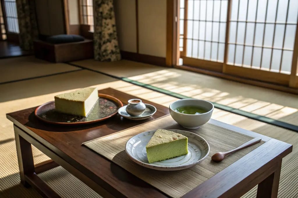  A peaceful wrap-up reflecting the spirit of Japanese desserts—beautifully balanced flavors enjoyed alongside tea in a serene setting.