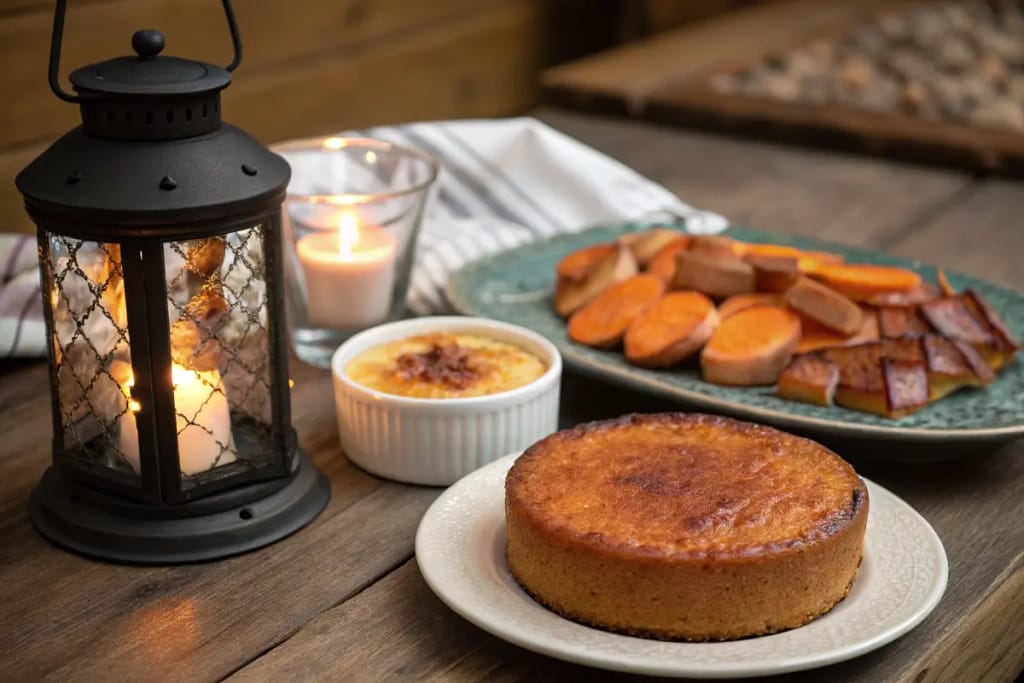 A final mouthwatering presentation of various Japanese sweet potato desserts, showcasing the tuber’s versatility and gentle sweetness.
